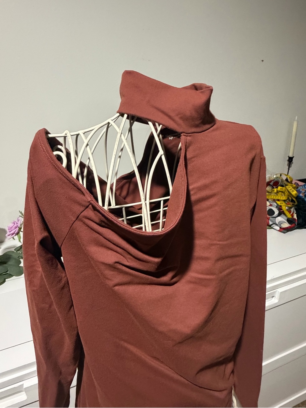 Abercrombie & Fitch Rust Brown Long Sleeve Top - Picture 2 of 7